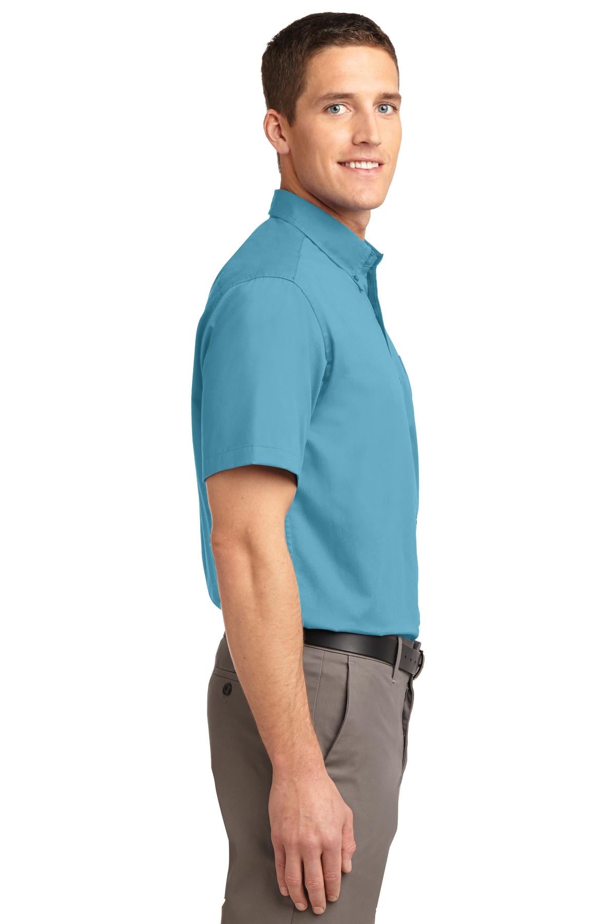 Maui Blue Port Authority Short Sleeve Easy Care Shirt. S508