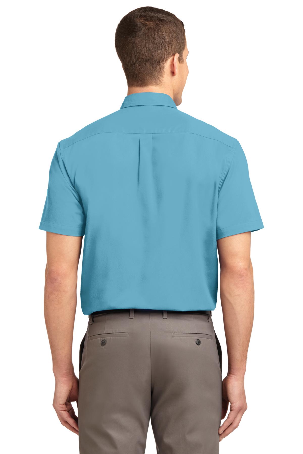 Maui Blue Port Authority Short Sleeve Easy Care Shirt. S508