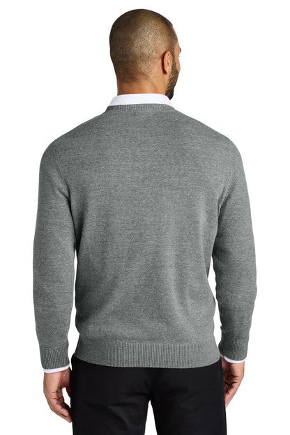 MdHtGrey Port Authority Easy Care V-Neck Sweater SW2850