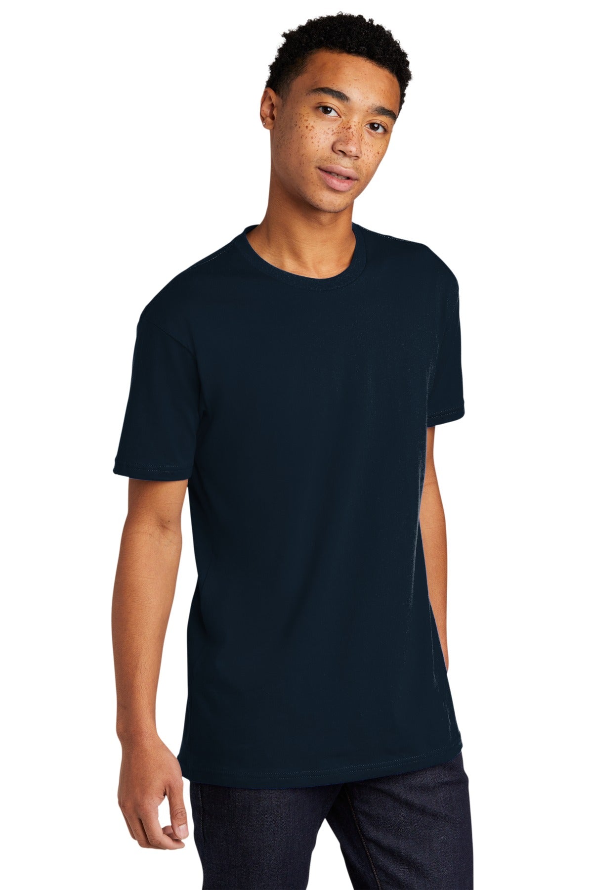 MdntNavy Next Level Apparel Adult Cotton Tee. NL3600