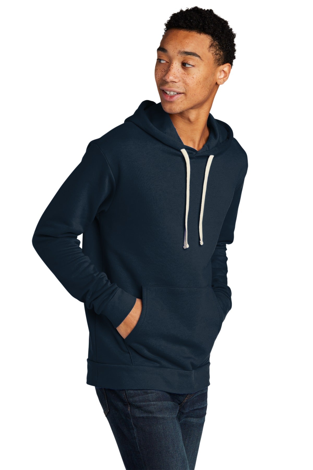 MdntNavy Next Level Apparel Adult Santa Barbara Pullover Hoodie. NL9303
