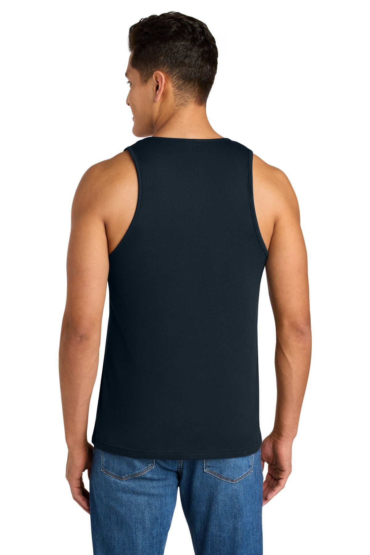 MdntNavy Next Level Apparel Cotton Muscle Tank NL3633