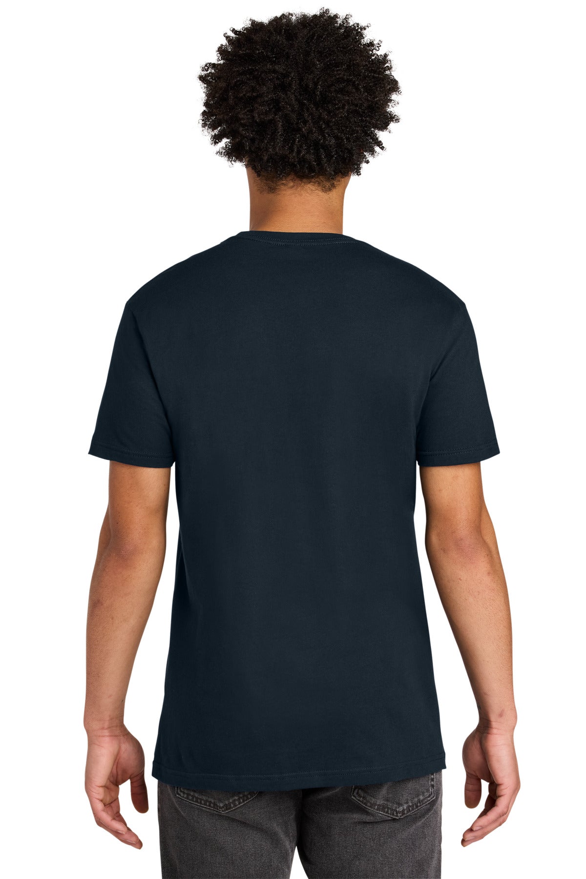 MdntNavy Next Level Apparel Cotton Pocket Tee NL3605