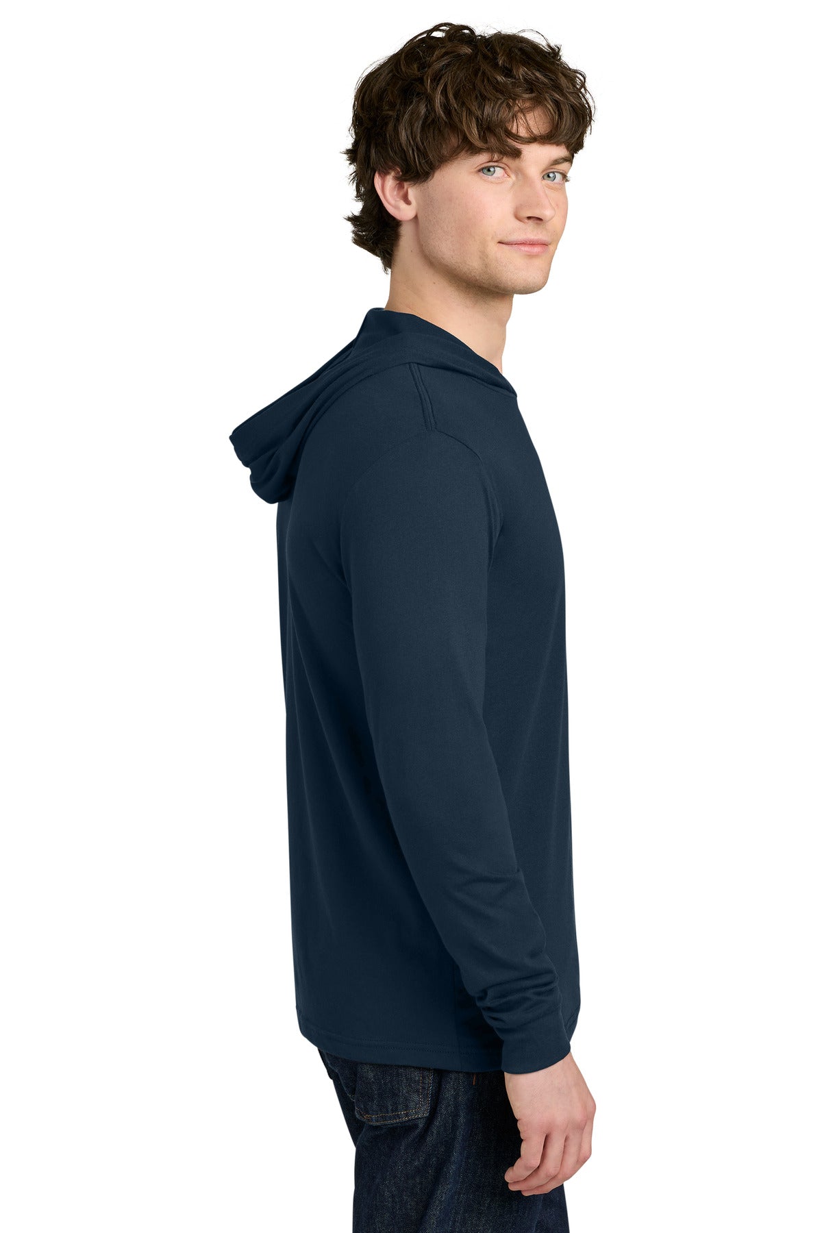 MdntNavy Next Level Apparel CVC Long Sleeve Hoodie NL6221