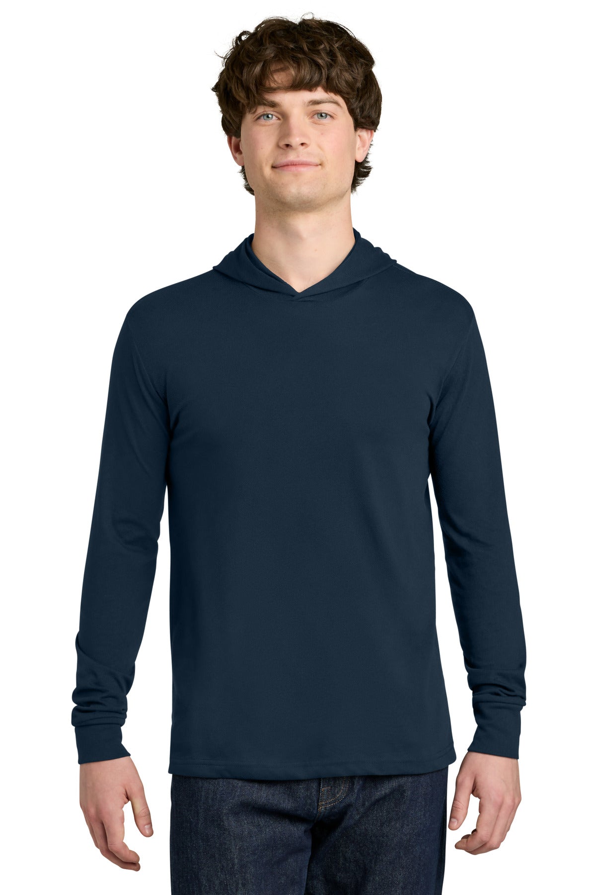MdntNavy Next Level Apparel CVC Long Sleeve Hoodie NL6221