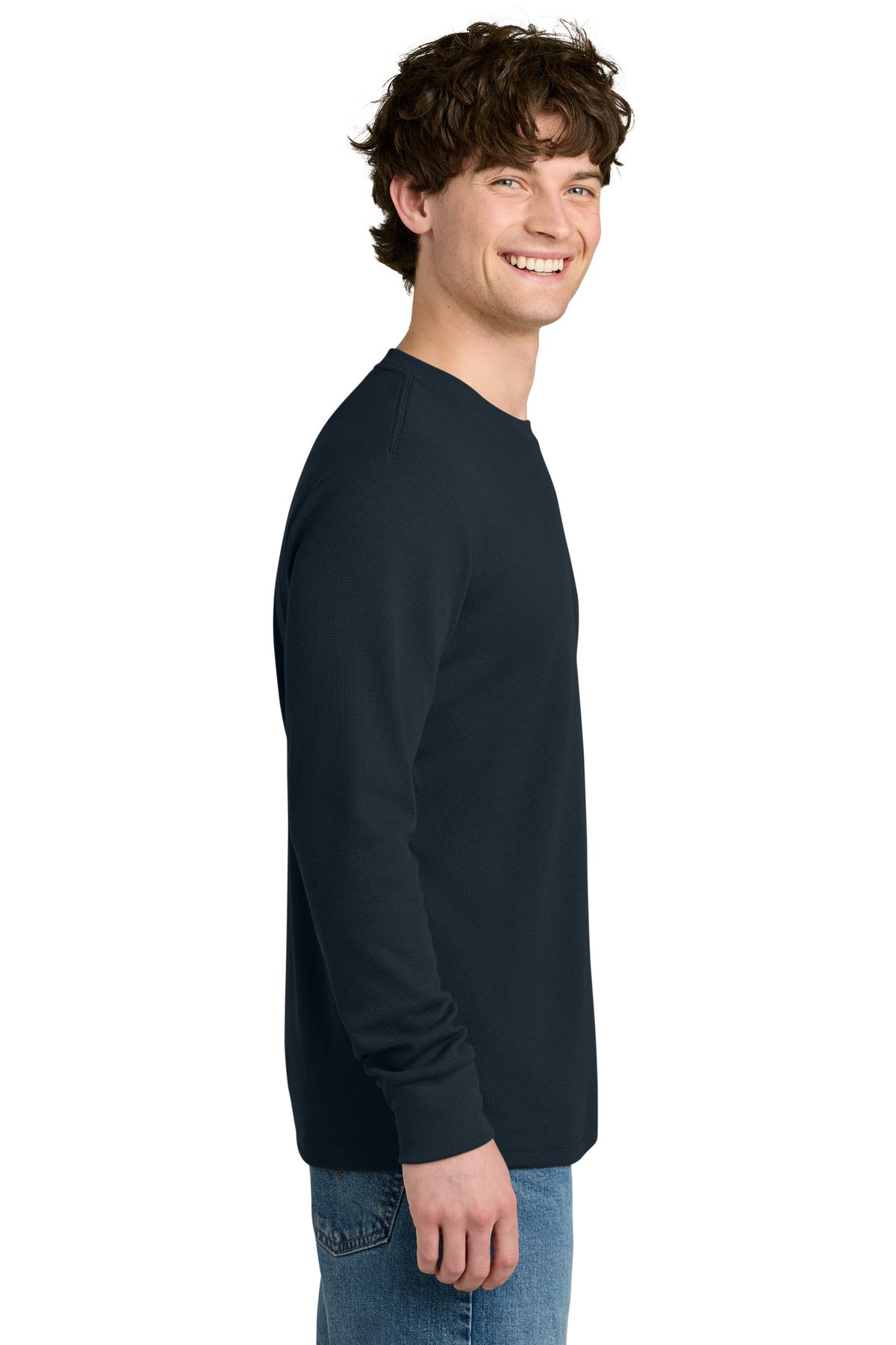 MdntNavy Next Level Apparel Ideal Thermal Long Sleeve Tee NL8211