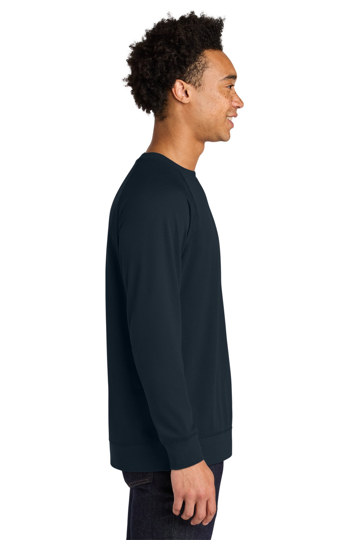 MdntNavy Next Level Apparel Laguna Raglan Sweatshirt NL9000