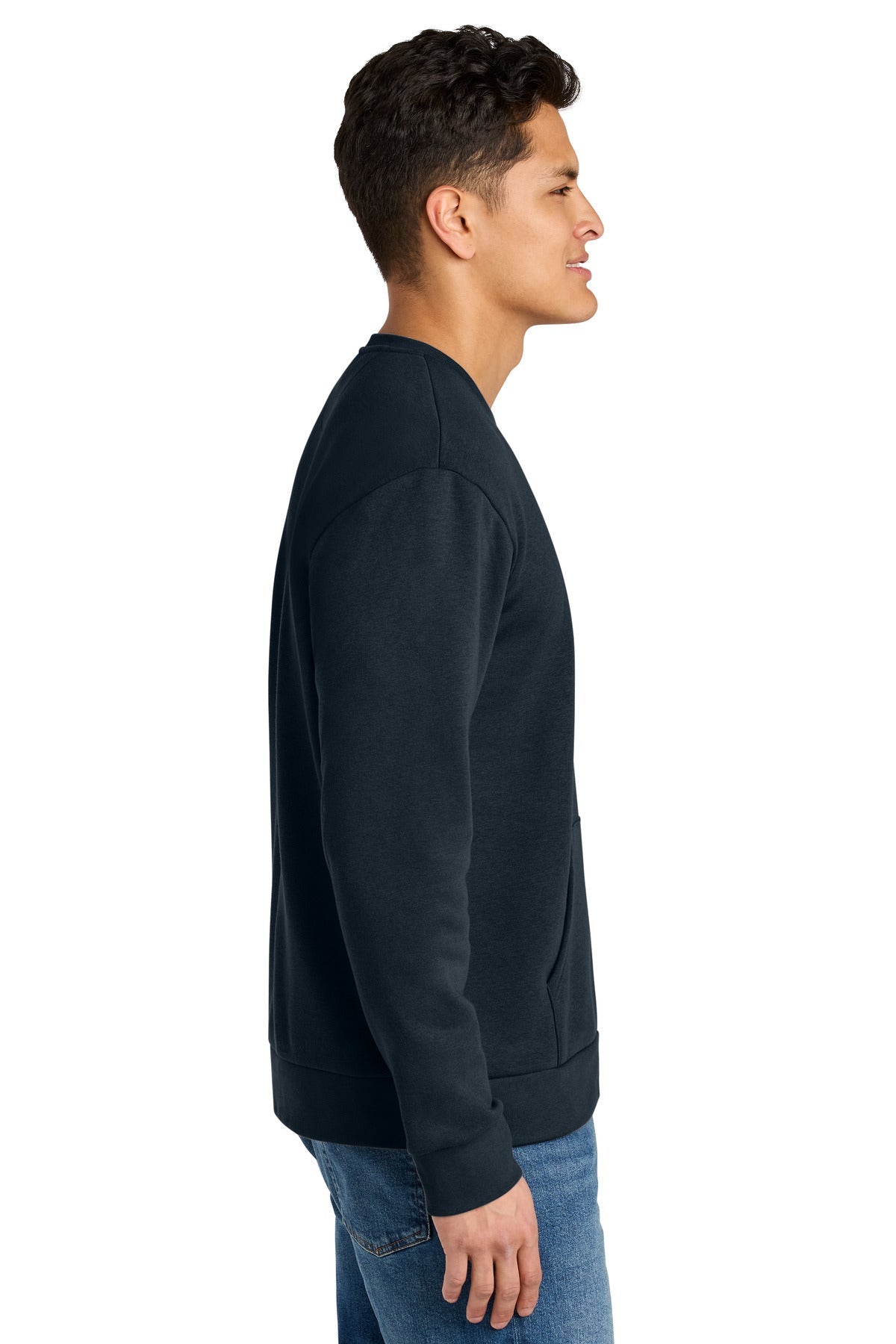 MdntNavy Next Level Apparel Santa Barbara Pocket Sweatshirt NL9001