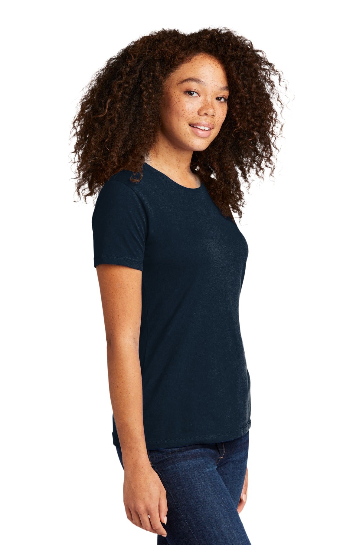 MdntNavy Next Level Apparel Women's Cotton Tee. NL3900