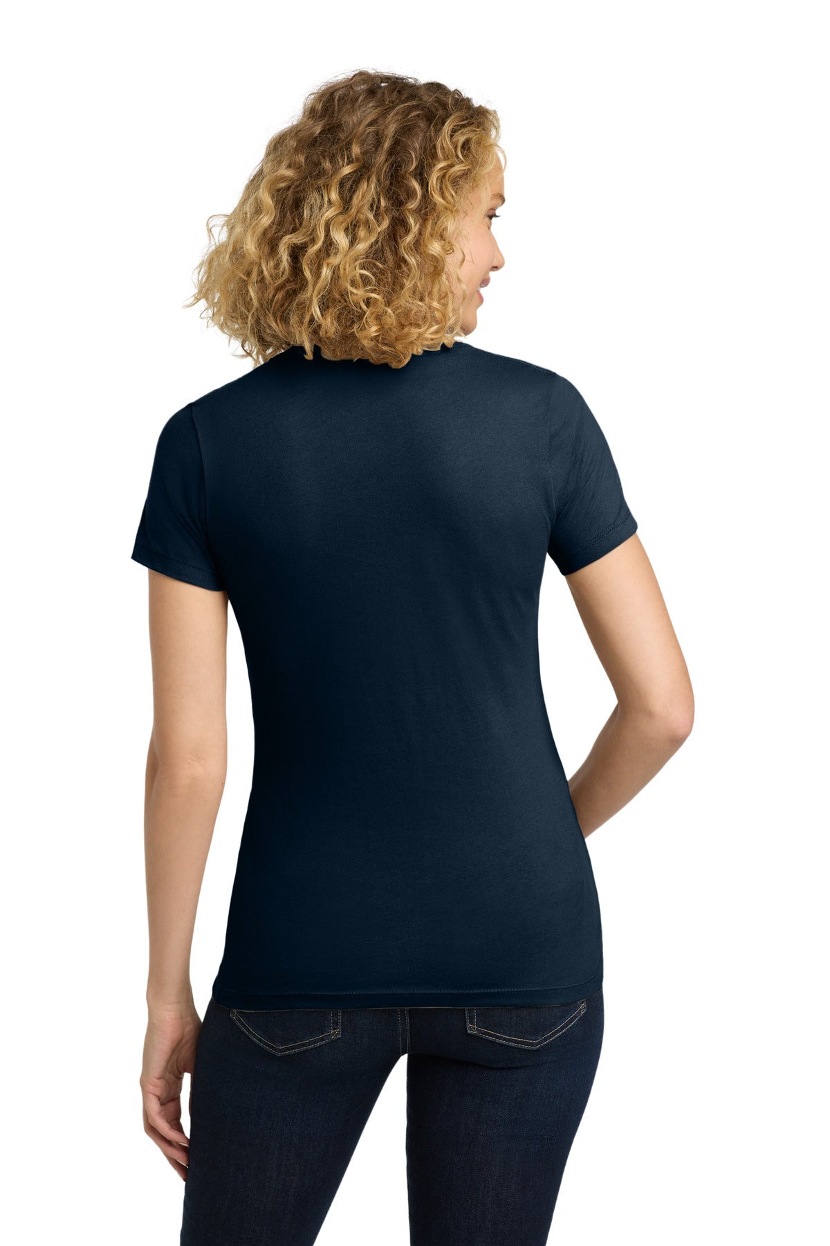 MdntNavy Next Level Apparel Women's Cotton Tee. NL3900
