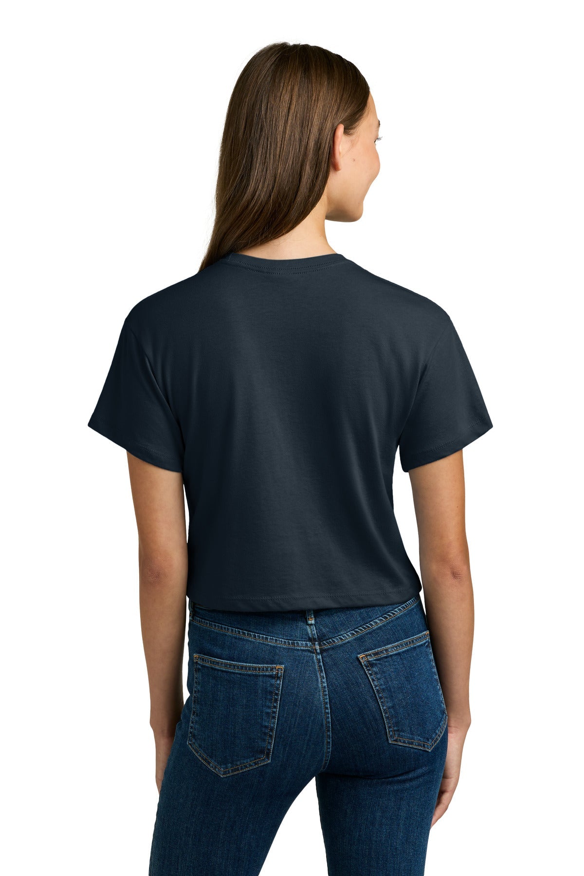 MdntNavy Next Level Apparel Women's Ideal Crop Top NL1580