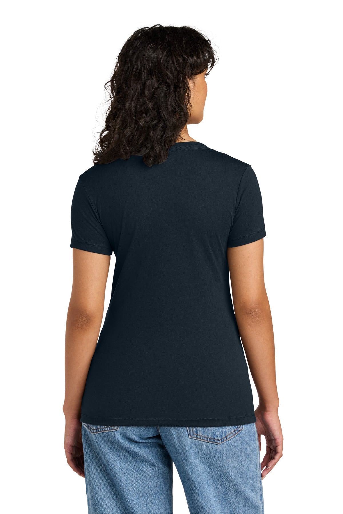 MdntNavy Next Level Apparel Women's Ideal V-Neck Tee NL1540