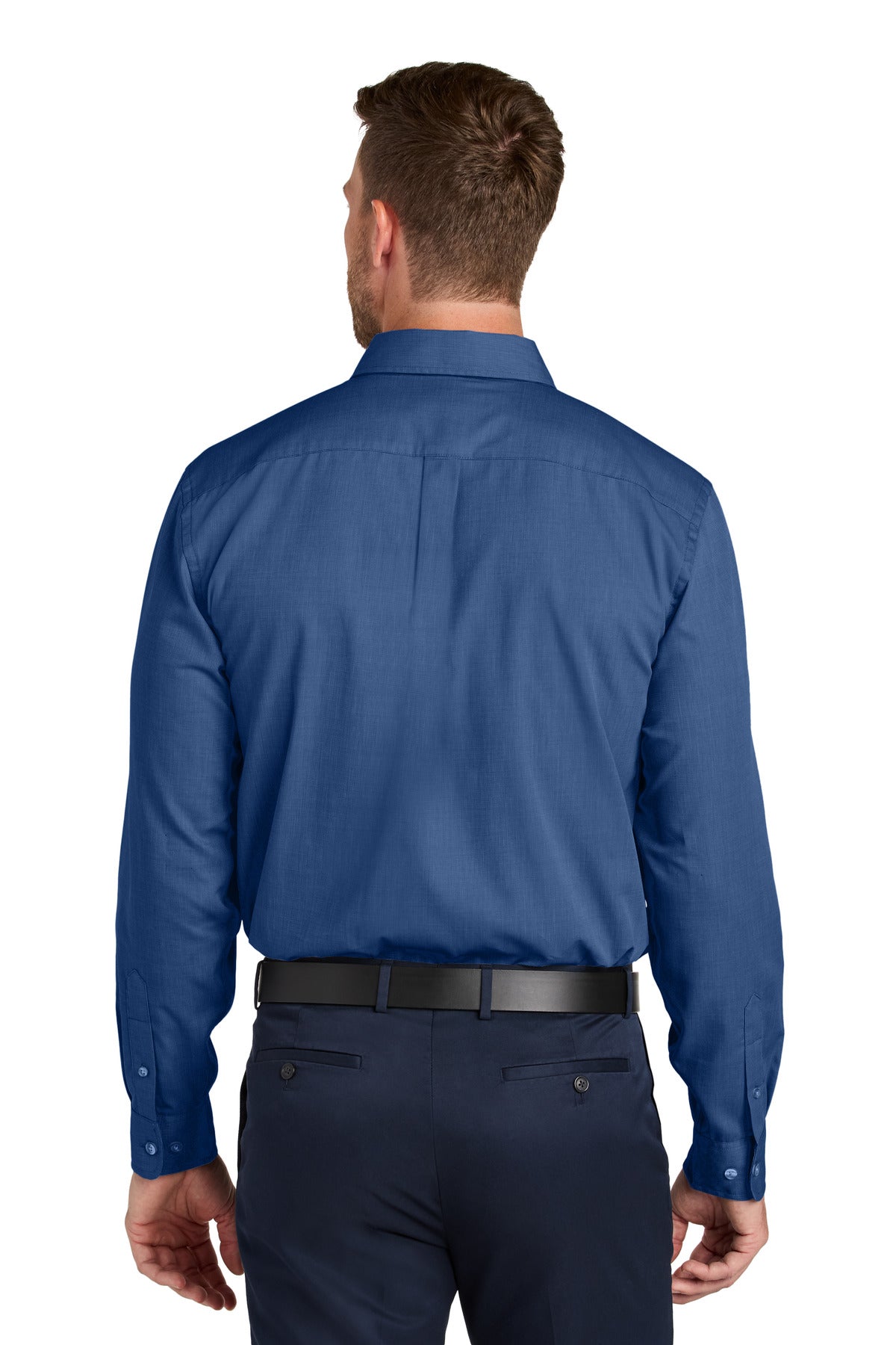 MediBlue Port Authority Long Sleeve Nailhead Easy Care Shirt W816