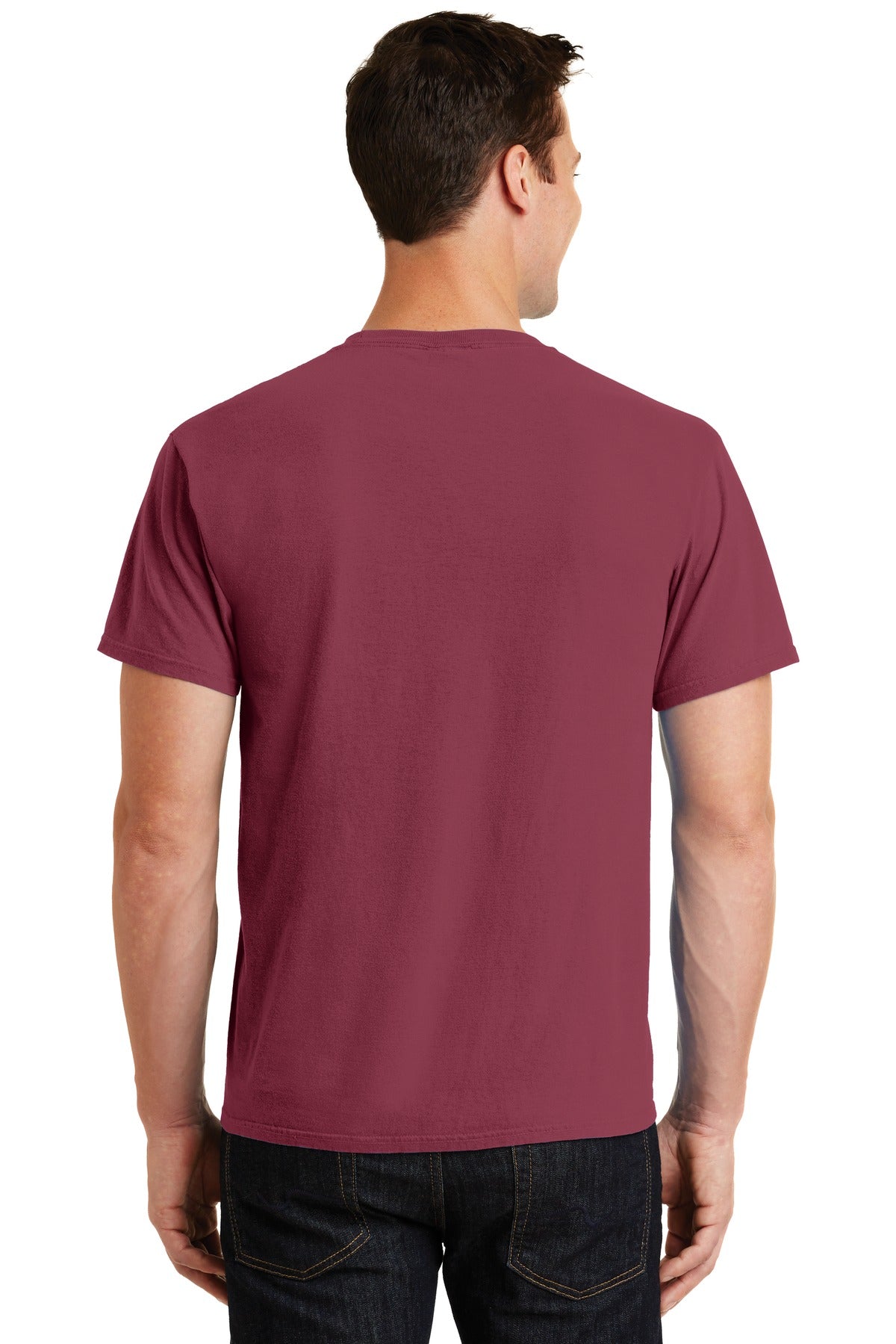 Merlot Port & Co Beach Wash Garment-Dyed Tee. PC099