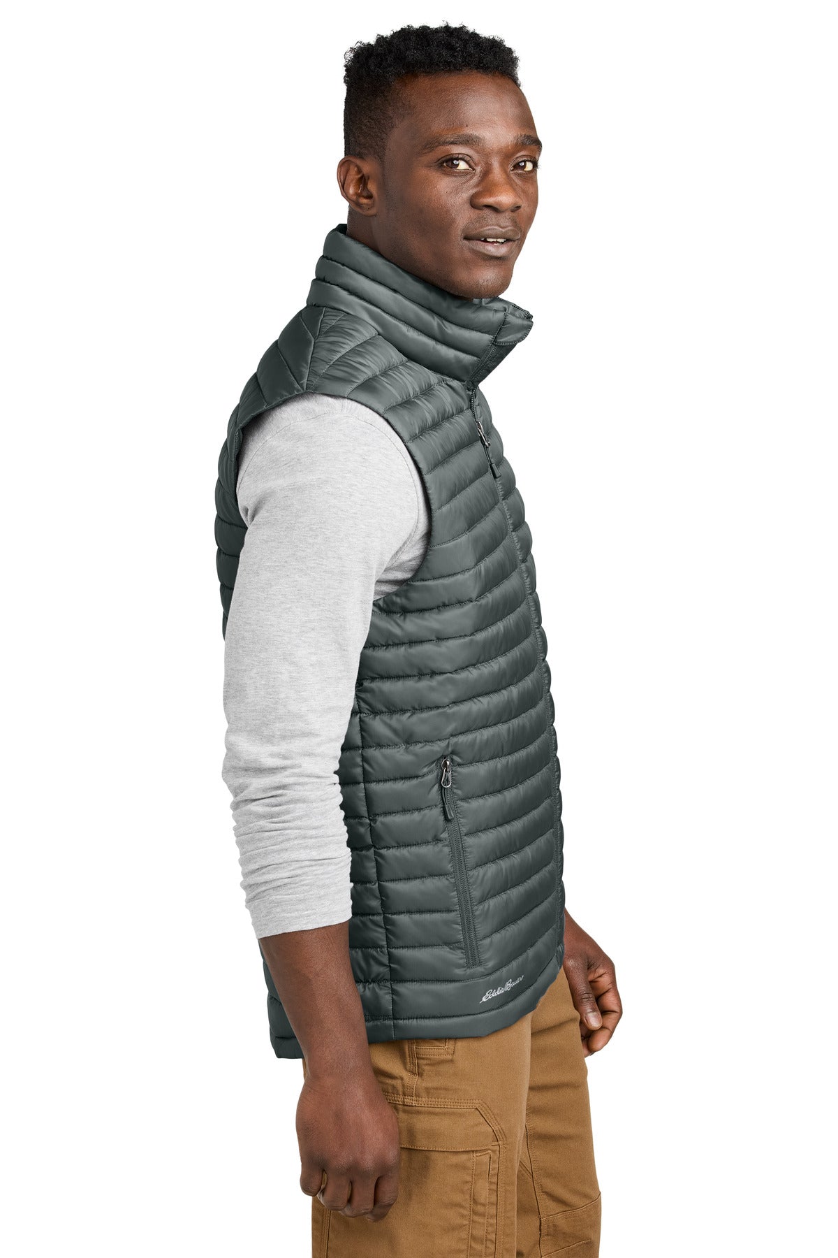 MetalGrey Eddie Bauer Packable Quilted Vest EB516