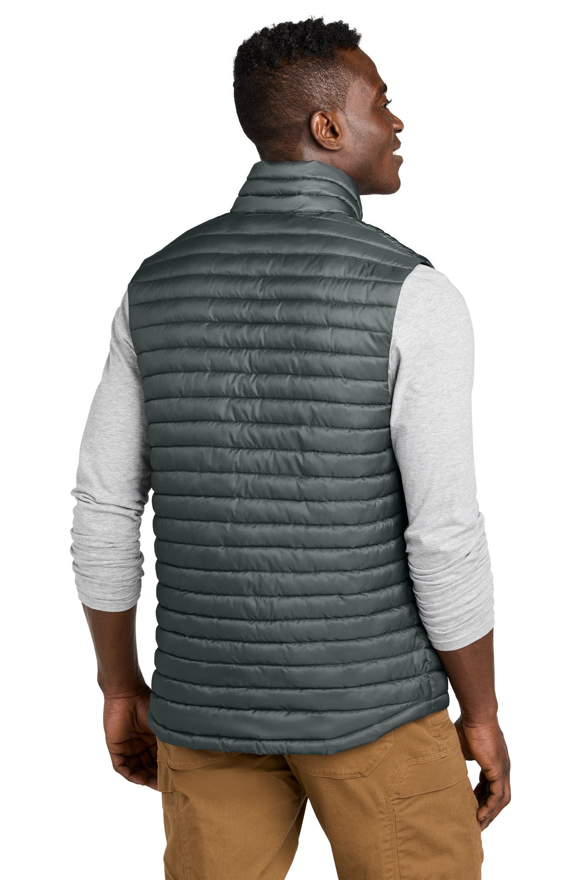 MetalGrey Eddie Bauer Packable Quilted Vest EB516