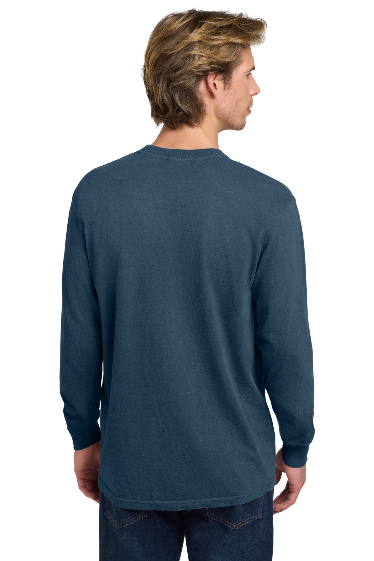 Midnight COMFORT COLORS Heavyweight Ring Spun Long Sleeve Tee. 6014