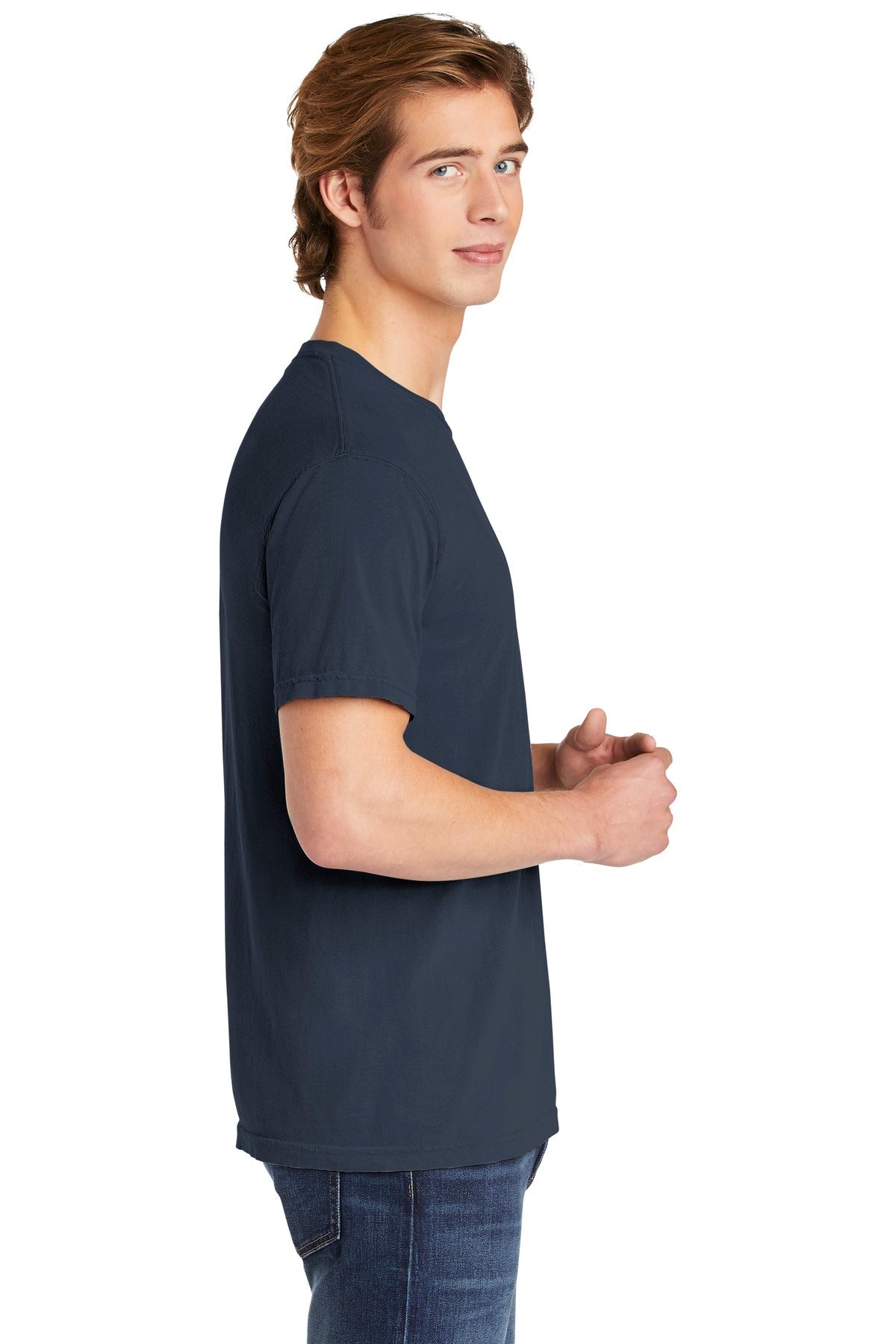 Midnight COMFORT COLORS Heavyweight Ring Spun Tee. 1717
