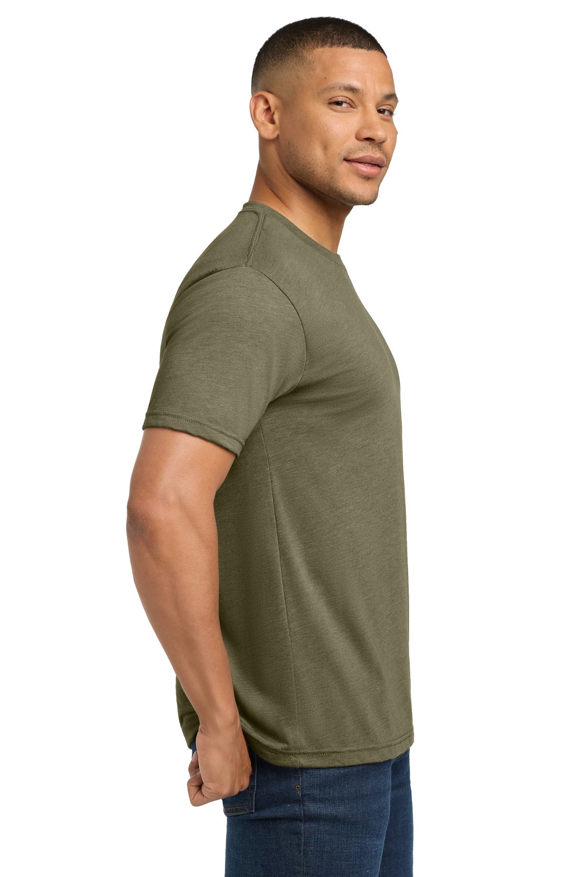 MilGreen Next Level Apparel Adult Tri-Blend Tee. NL6010