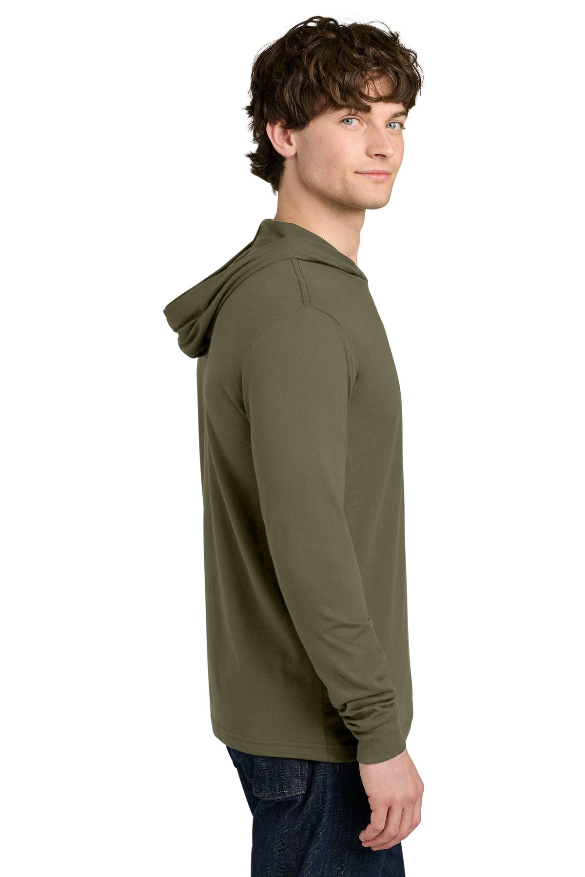 MilGreen Next Level Apparel CVC Long Sleeve Hoodie NL6221