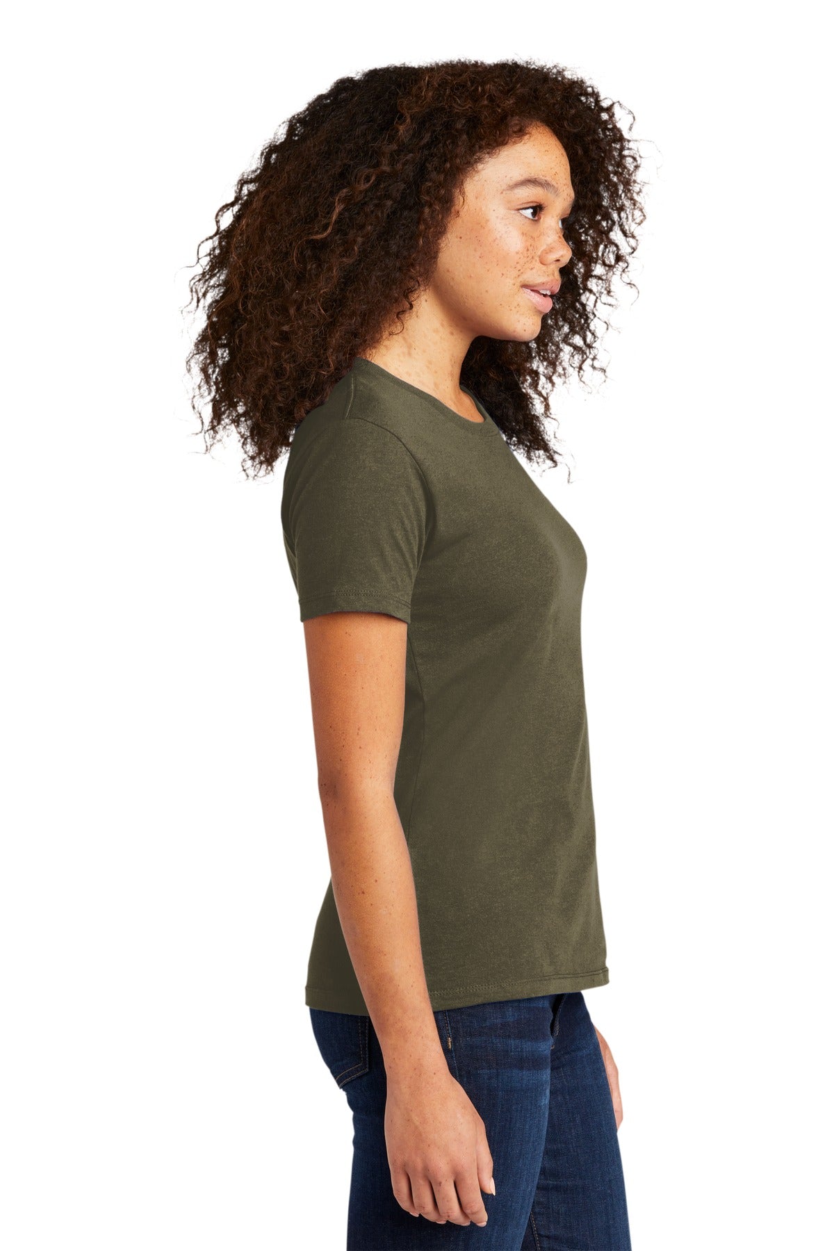 MilGreen Next Level Apparel Women's Cotton Tee. NL3900