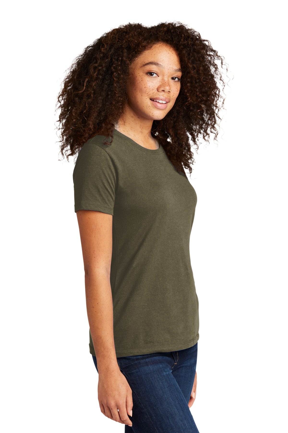 MilGreen Next Level Apparel Women's Cotton Tee. NL3900