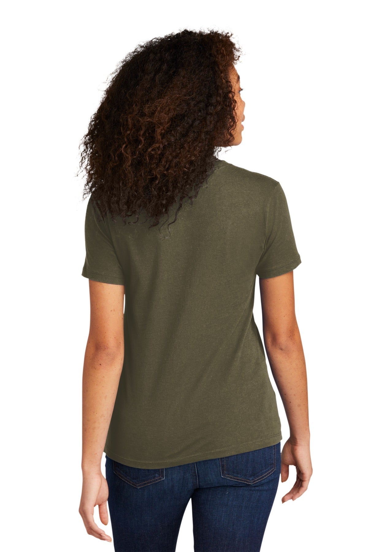 MilGreen Next Level Apparel Women's Cotton Tee. NL3900