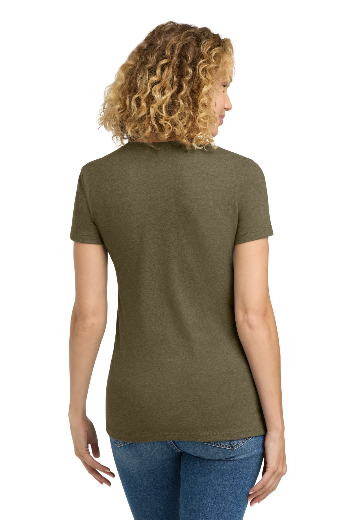 MilGreen Next Level Apparel Women's CVC Tee. NL6610