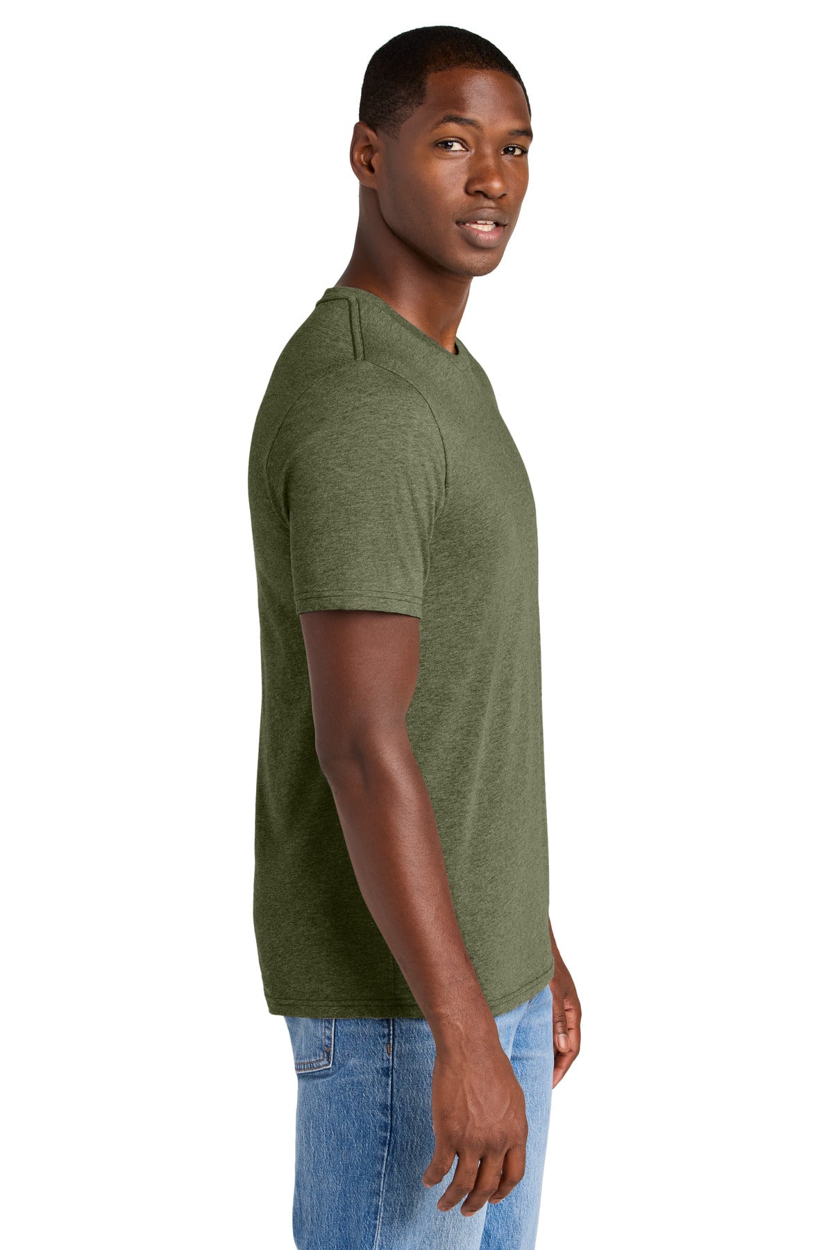 MilGrnHtr District Perfect Weight CVC Tee DT184