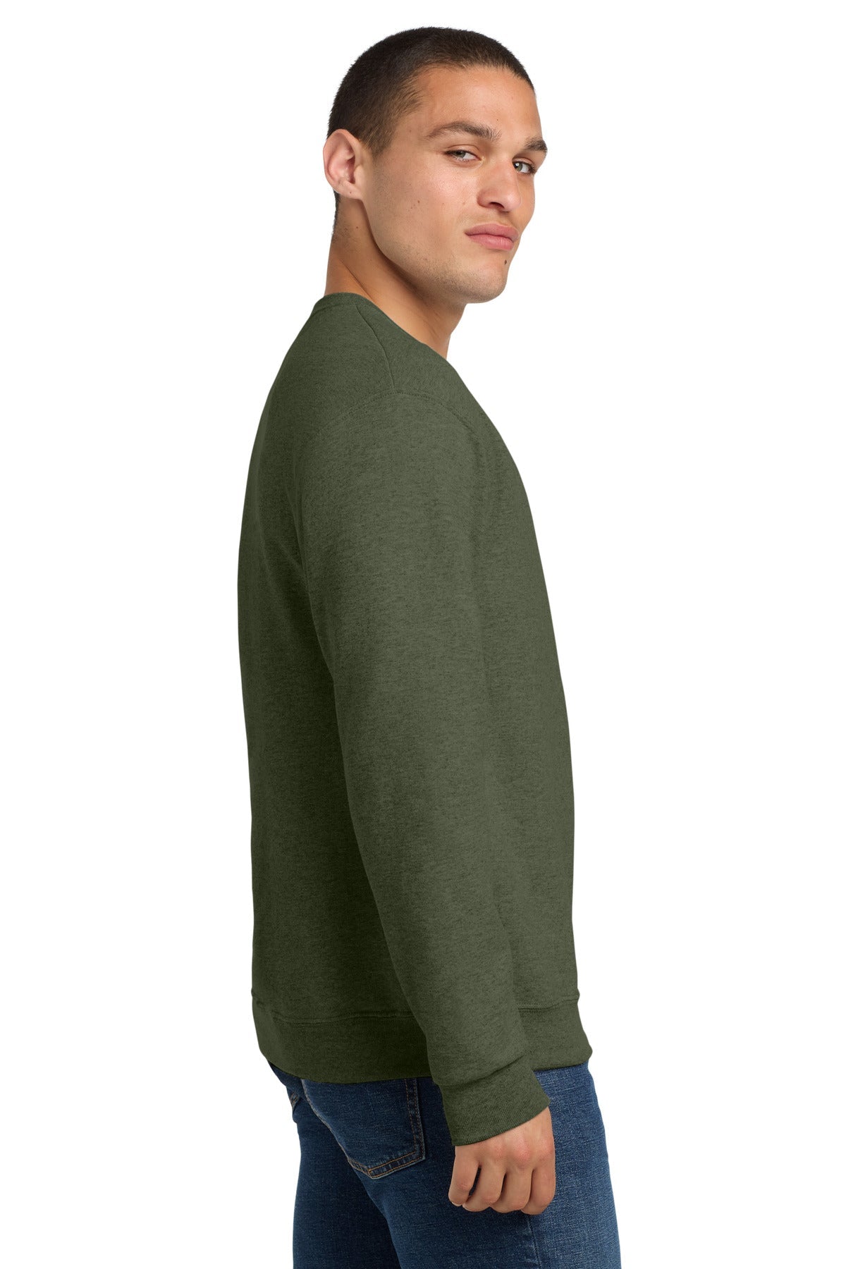 MilGrnHtr Jerzees - NuBlend Crewneck Sweatshirt. 562M