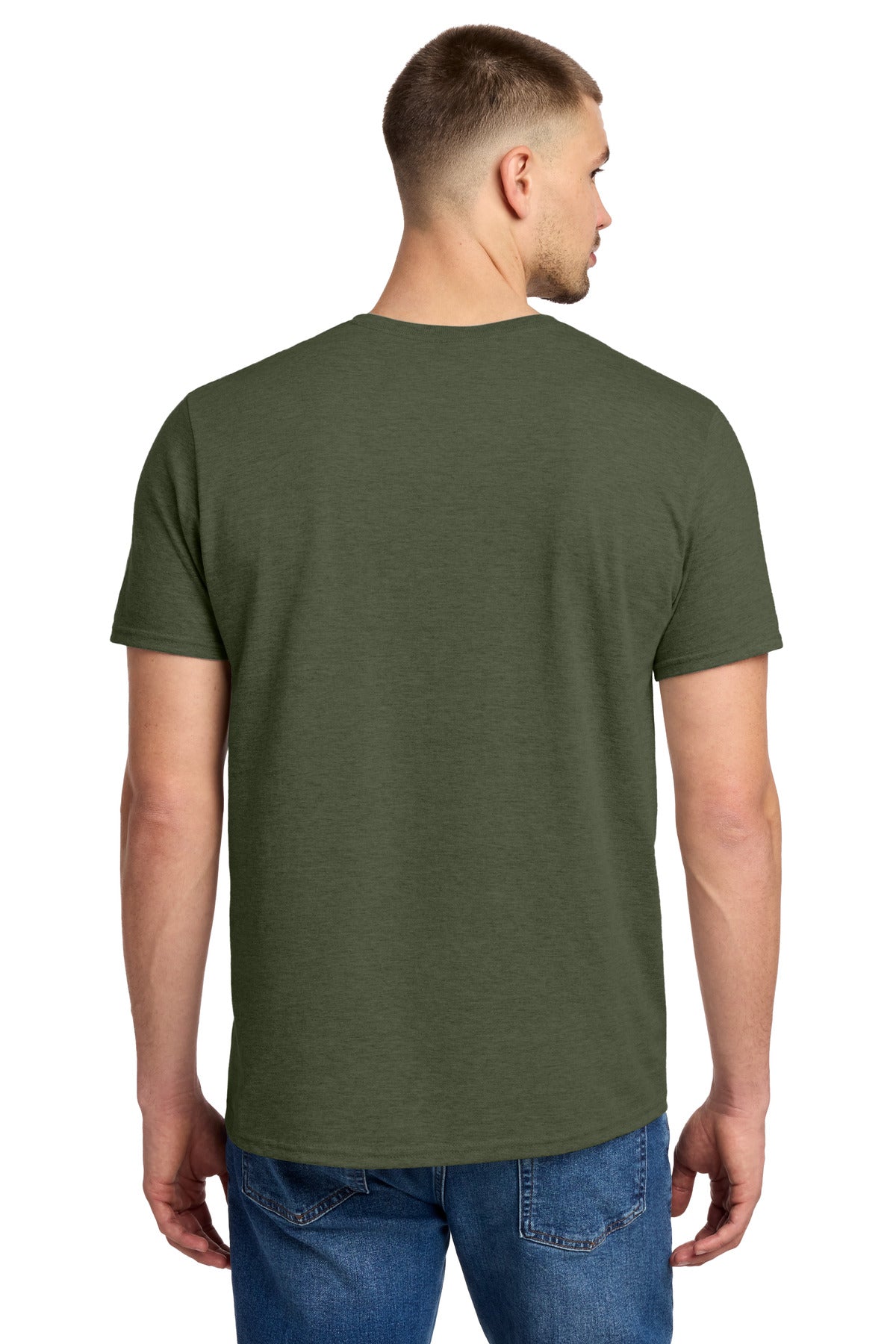 MilGrnHtr Jerzees Premium Blend Ring Spun T-Shirt 560M