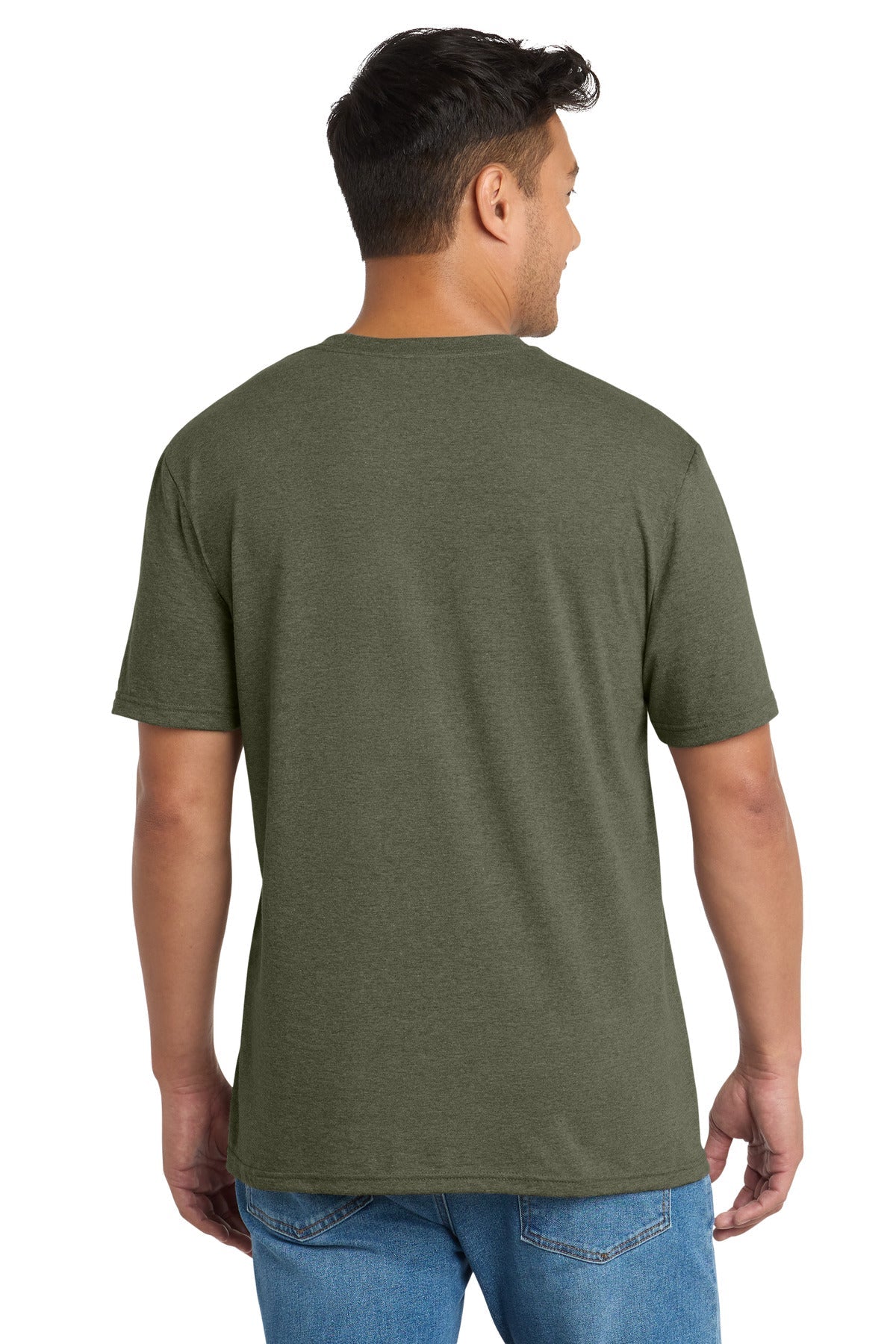 MilGrnHtr Port & Co Tri-Blend Tee. PC330