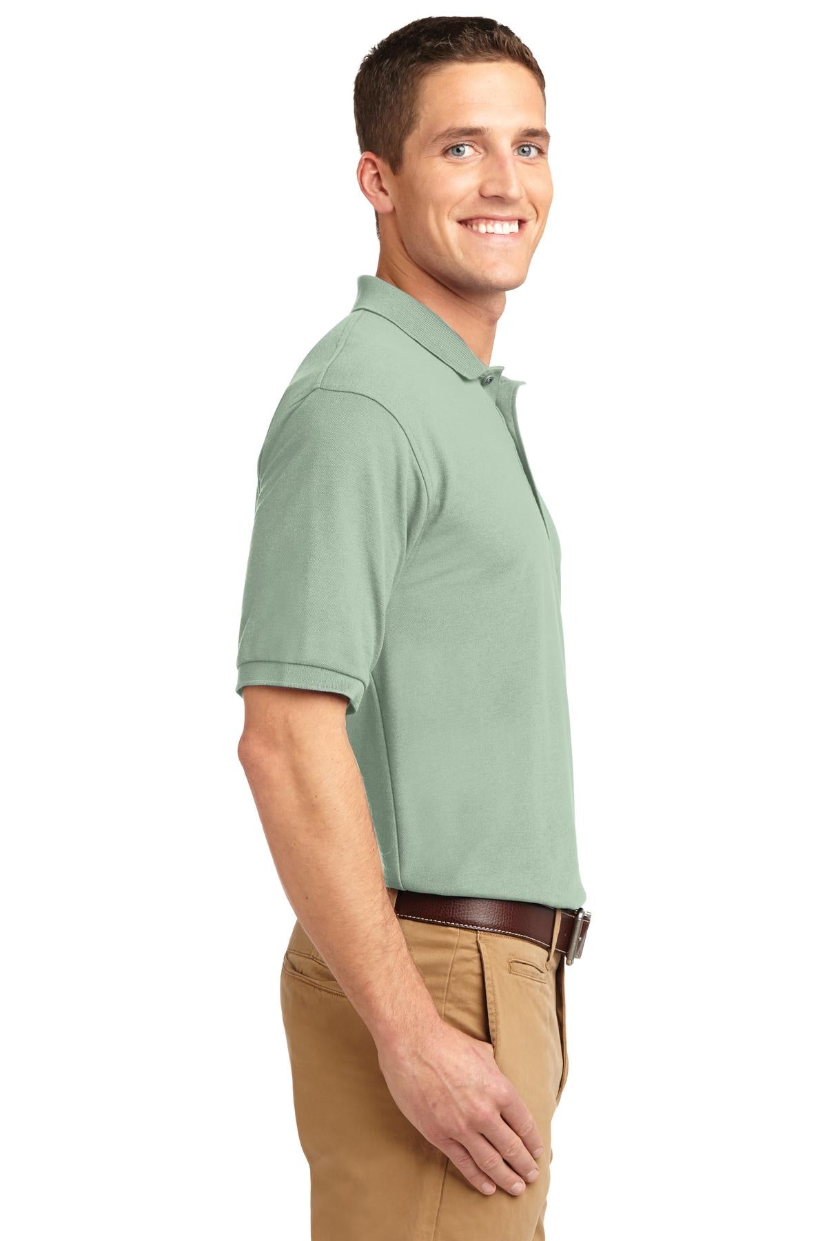 Mint Green Port Authority Extended Size Silk Touch Polo K500ES