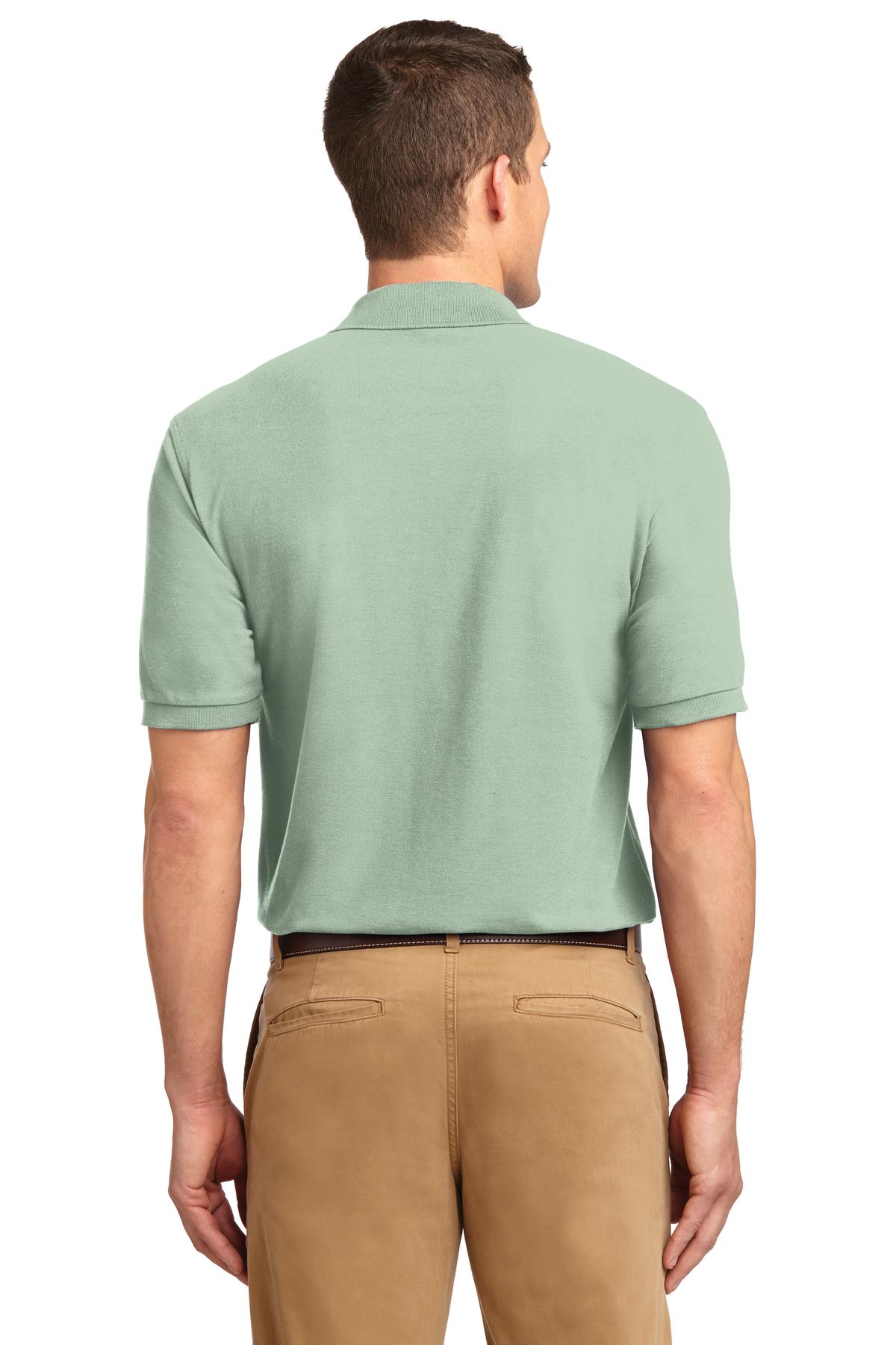 Mint Green Port Authority Extended Size Silk Touch Polo K500ES