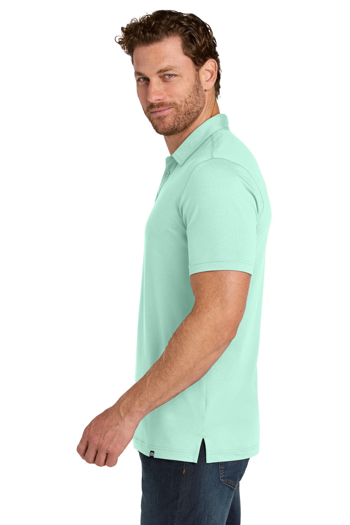 Mint TravisMathew Glenview Solid Polo TMA41461