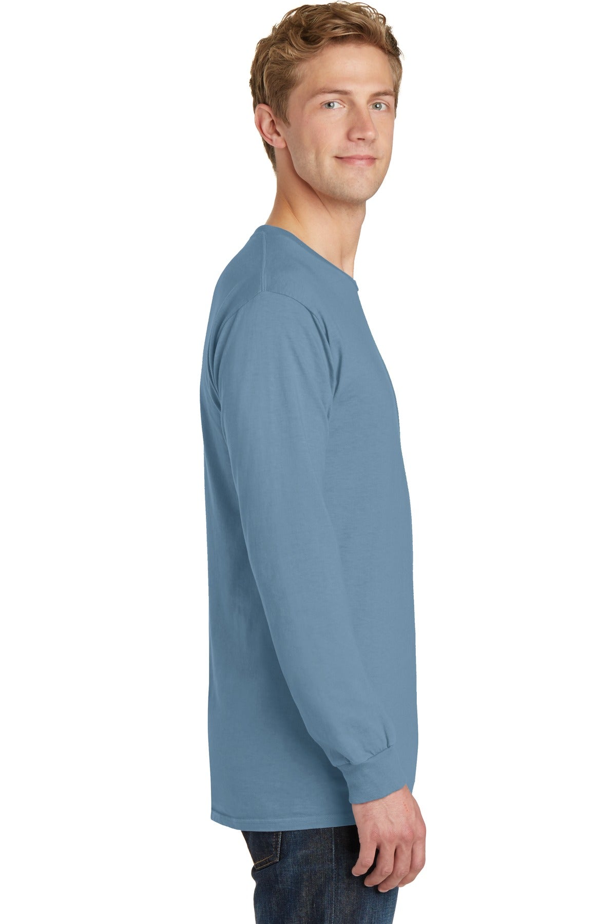 Mist Port & Co Beach Wash Garment-Dyed Long Sleeve Tee PC099LS