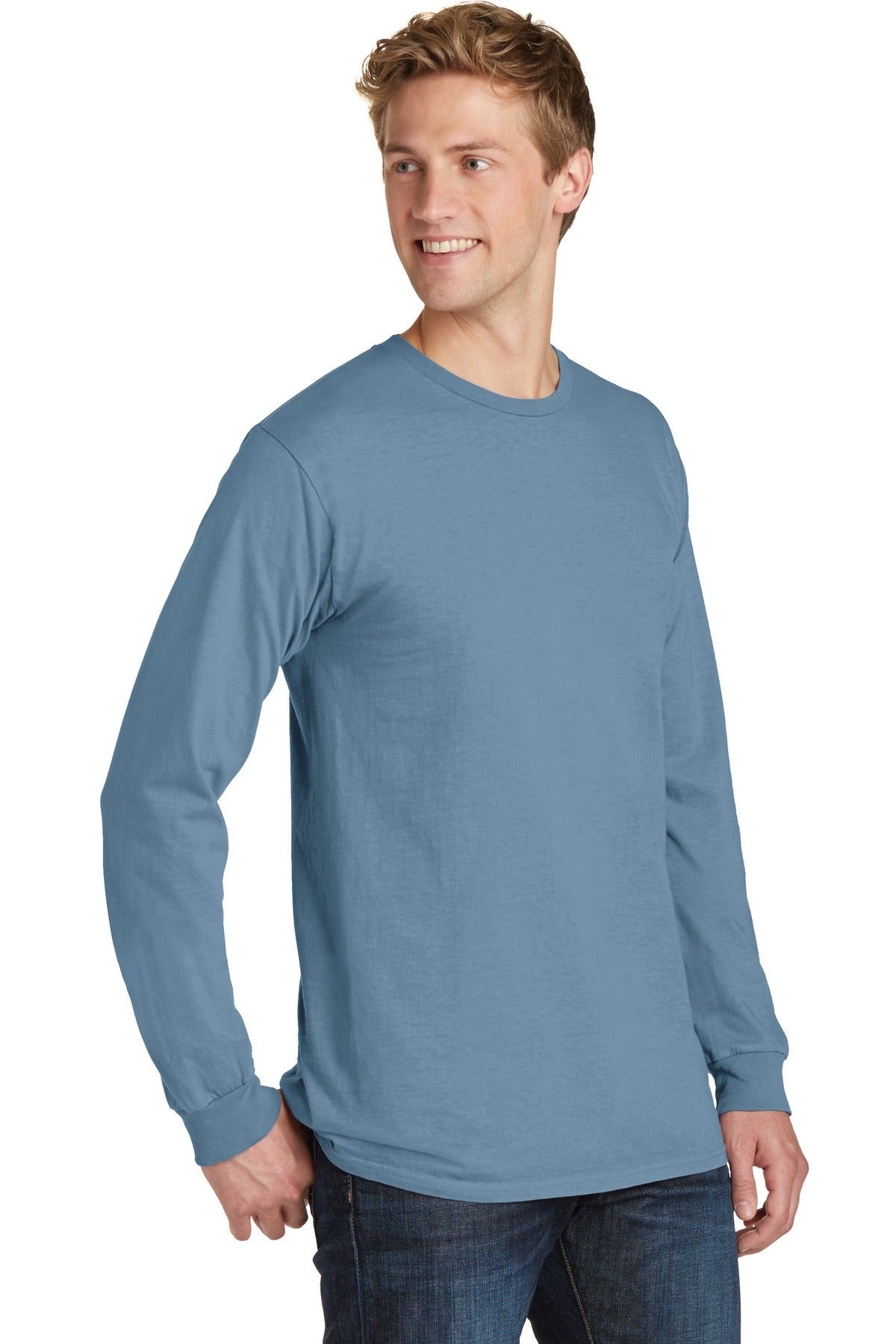 Mist Port & Co Beach Wash Garment-Dyed Long Sleeve Tee PC099LS