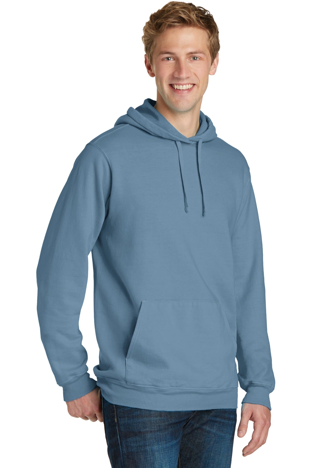 Mist Port & Co Beach Wash Garment-Dyed Pullover Hooded Sweatshirt. PC098H