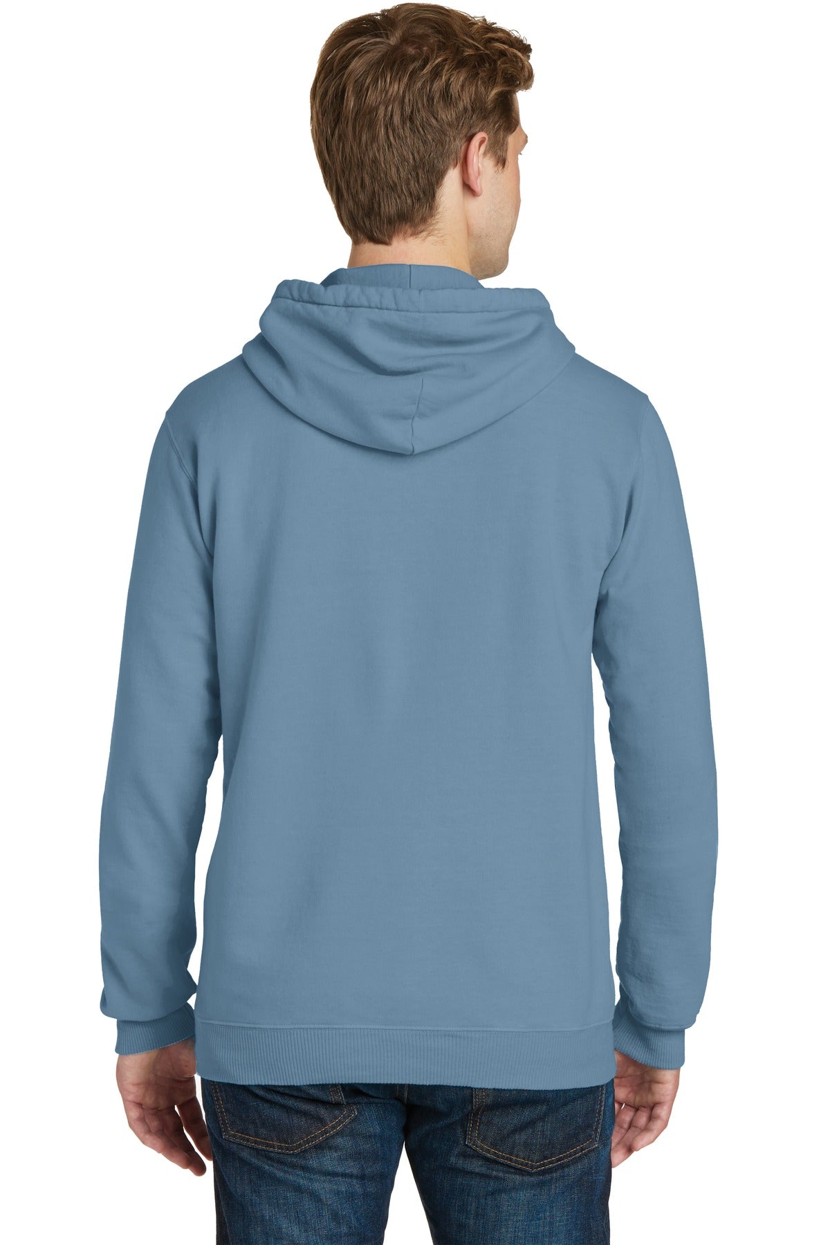 Mist Port & Co Beach Wash Garment-Dyed Pullover Hooded Sweatshirt. PC098H