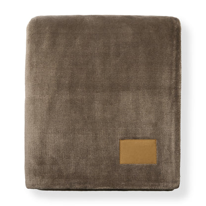 Mocha Mink Ever Soft Throw Blanket plain