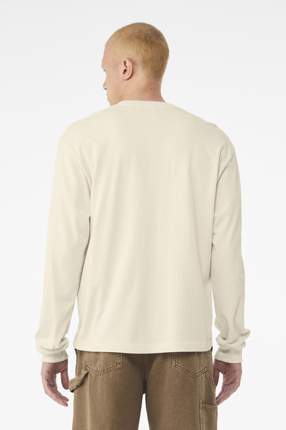 Natural BELLA+CANVAS Unisex 6-Ounce Heavyweight Long Sleeve Tee BC3511