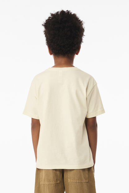 Natural BELLA+CANVAS Youth 6-Ounce Heavyweight Tee BC3010Y
