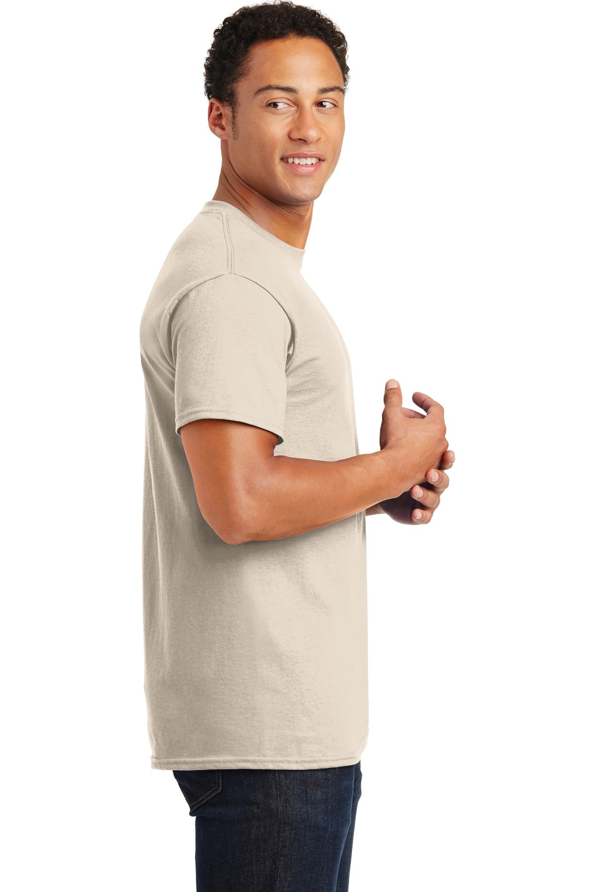Natural Gildan - Ultra Cotton 100% US Cotton T-Shirt. 2000