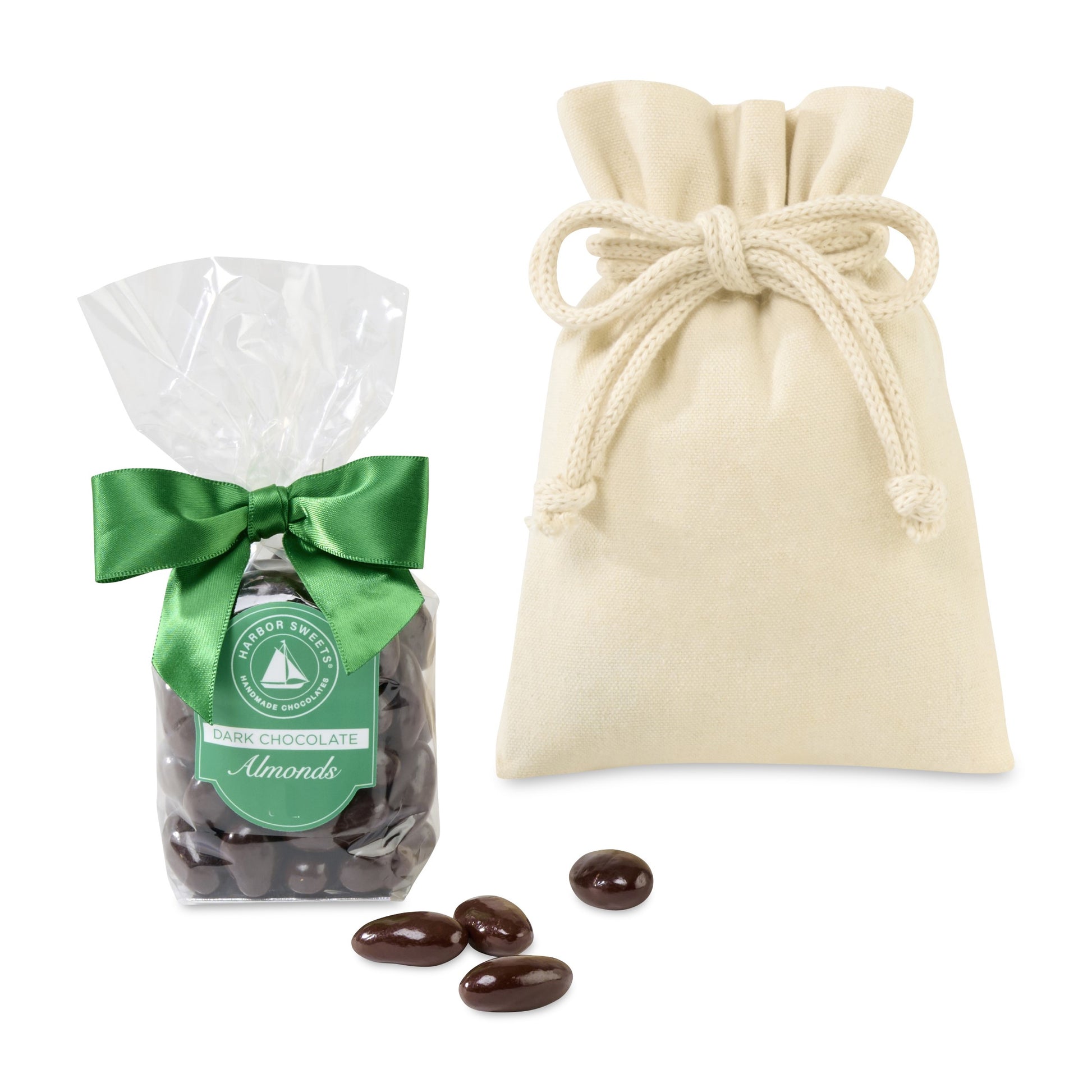 Natural Harbor Sweets Chocolate Covered Almonds Gift Bag plain