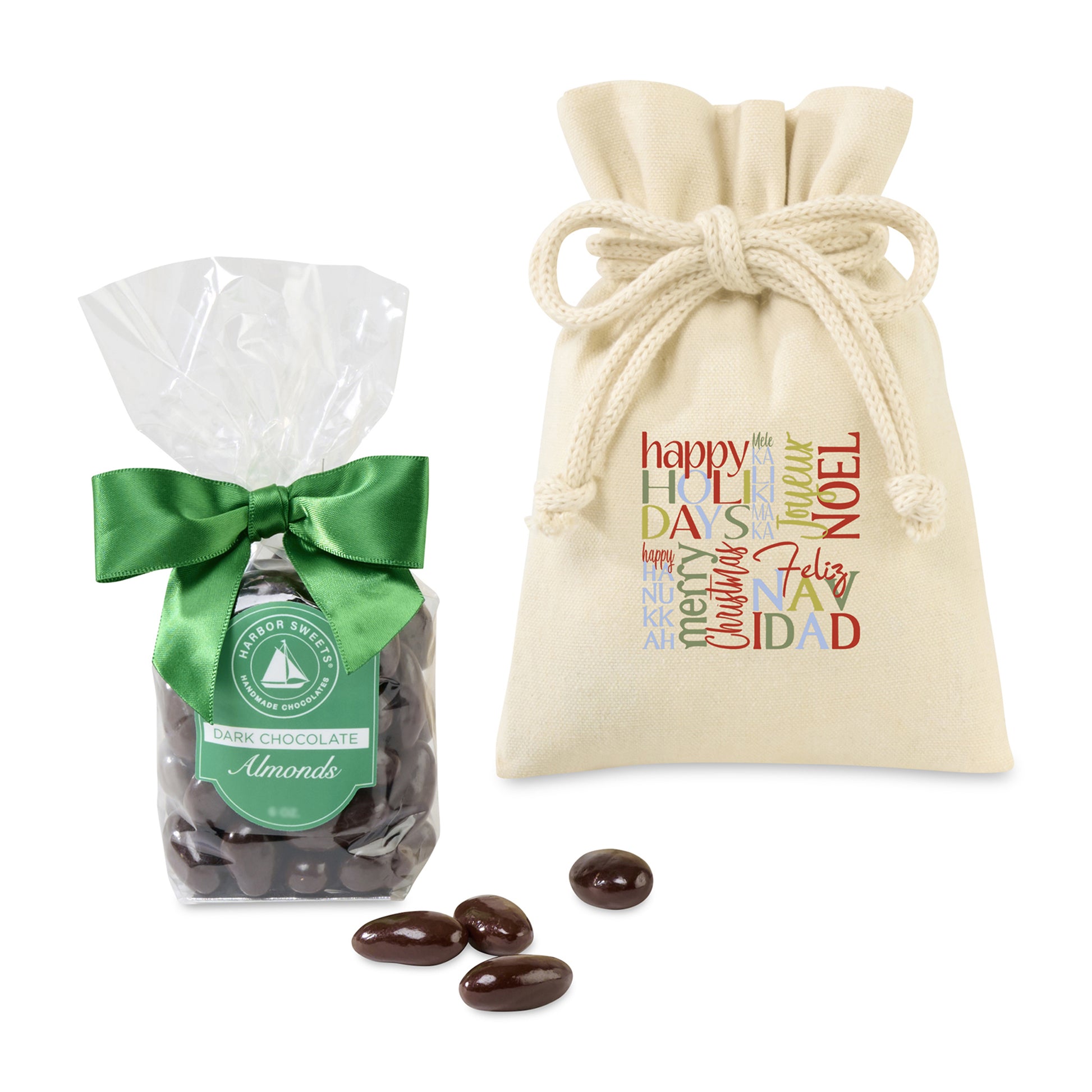 Natural Harbor Sweets Chocolate Covered Almonds Gift Bag