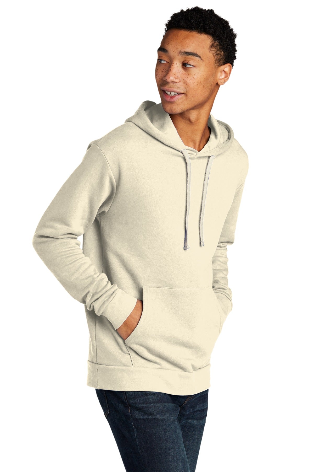 Natural Next Level Apparel Adult Santa Barbara Pullover Hoodie. NL9303