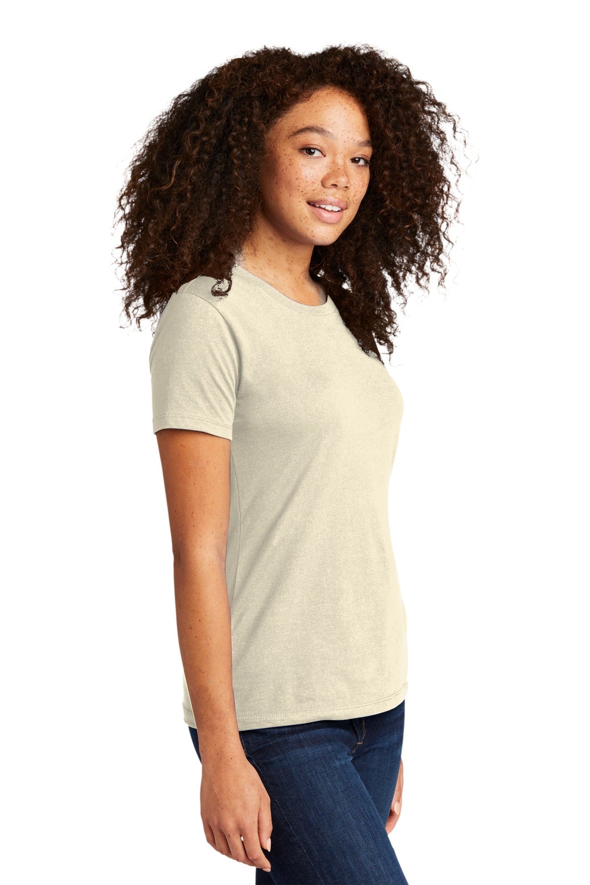Natural Next Level Apparel Women's Cotton Tee. NL3900
