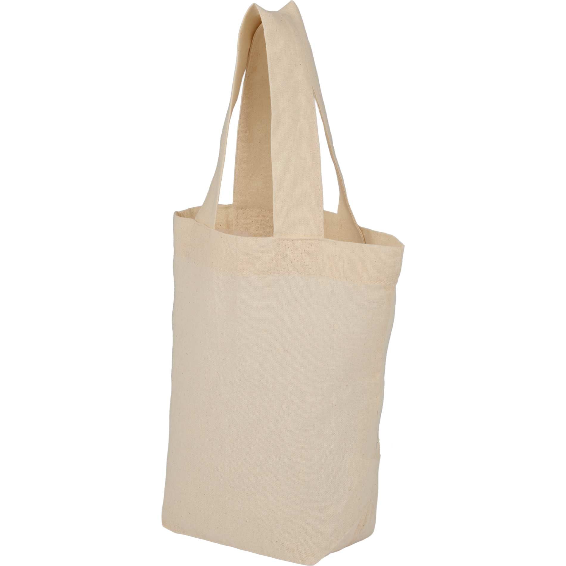 Natural Organic 4oz Cotton Mini Tote plain