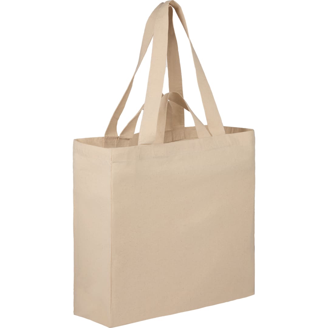 Natural Organic 6oz Cotton Dual Carry Tote plain