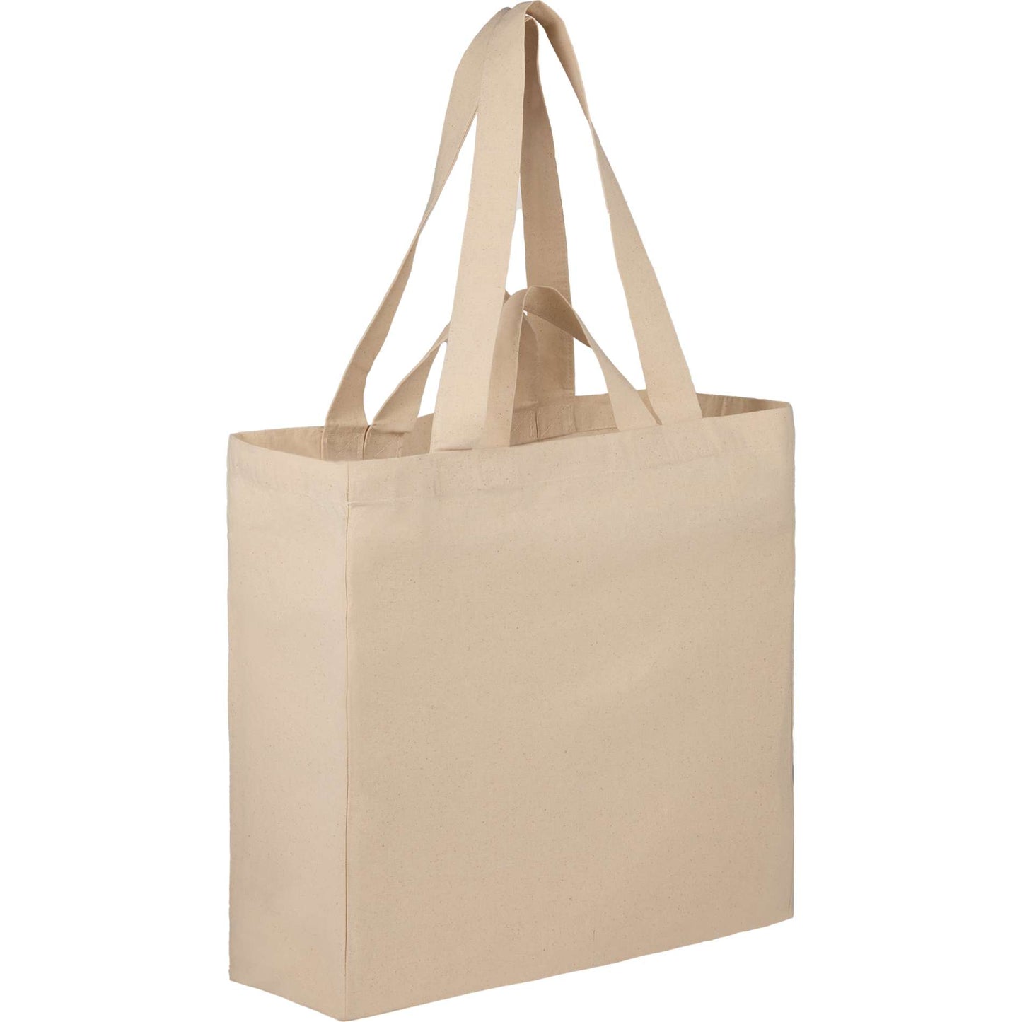 Natural Organic 6oz Cotton Dual Carry Tote plain